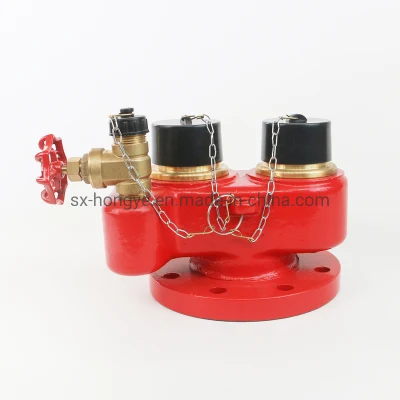 Siamese Connection 2 Way Breeching Inlet Fire Valve DN100 4